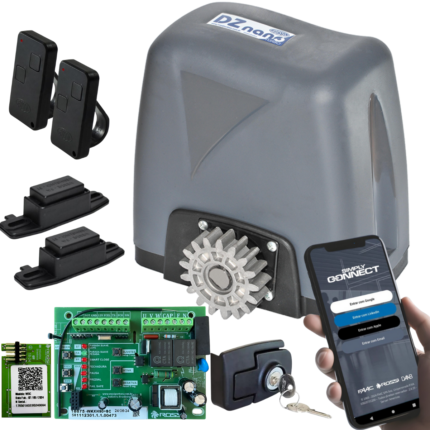 Kit Motor Portão Dz Nano Turbo Wifi App Celular Rossi 220v 600kg